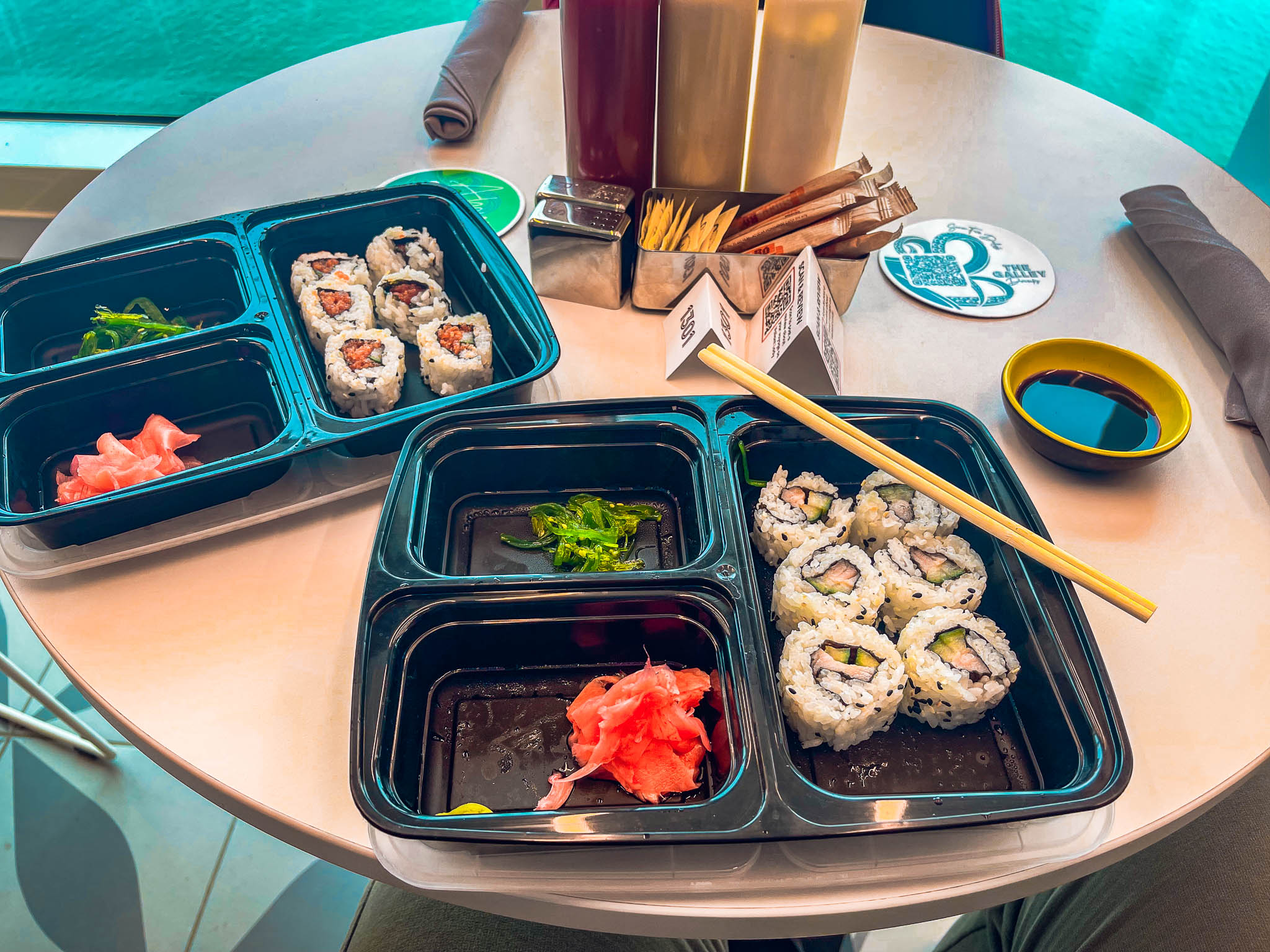 Sushi from The Galley on Virgin Voyages
