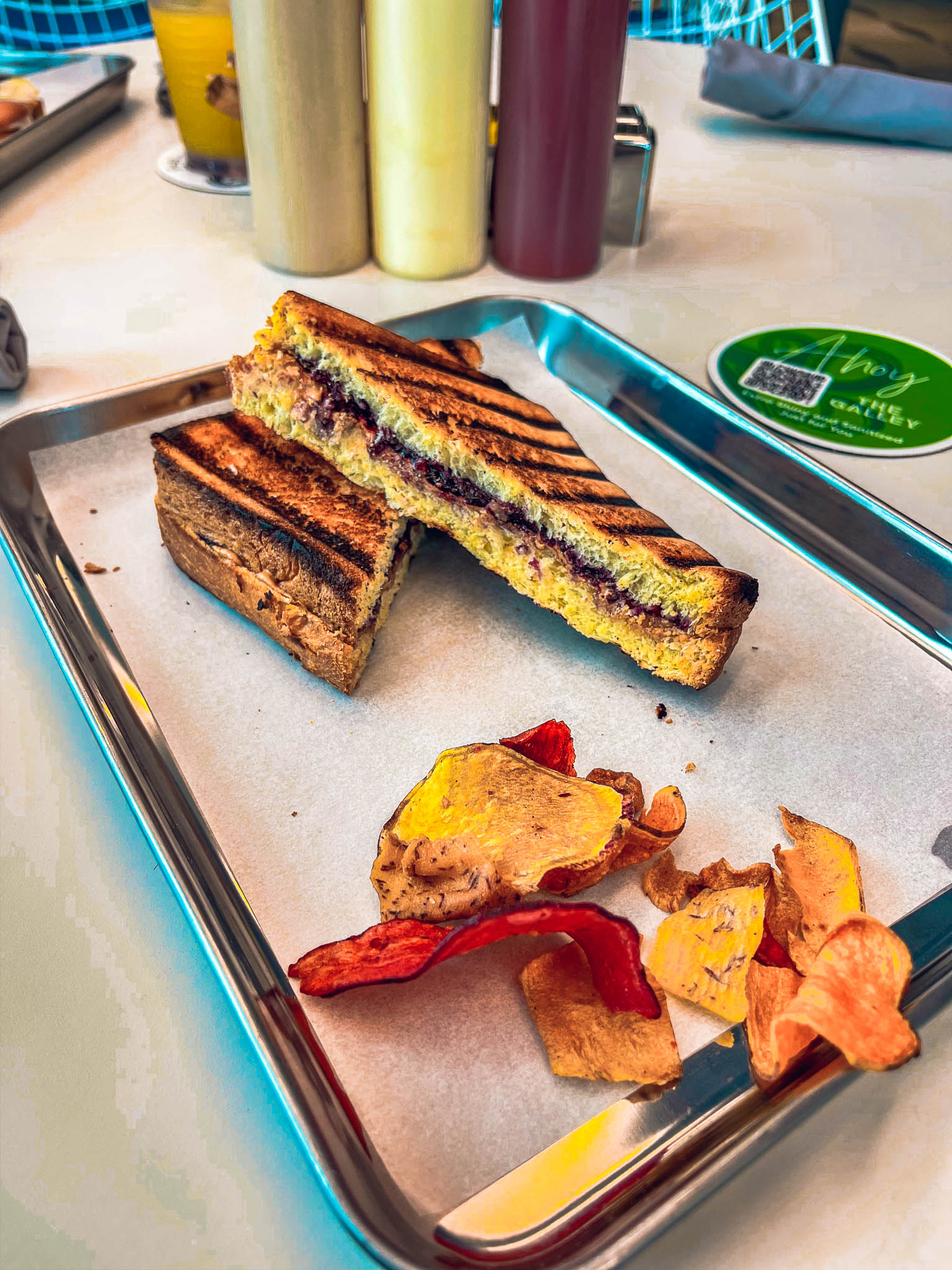 Toastie from Hot Off the Press in The Galley on Virgin Voyages