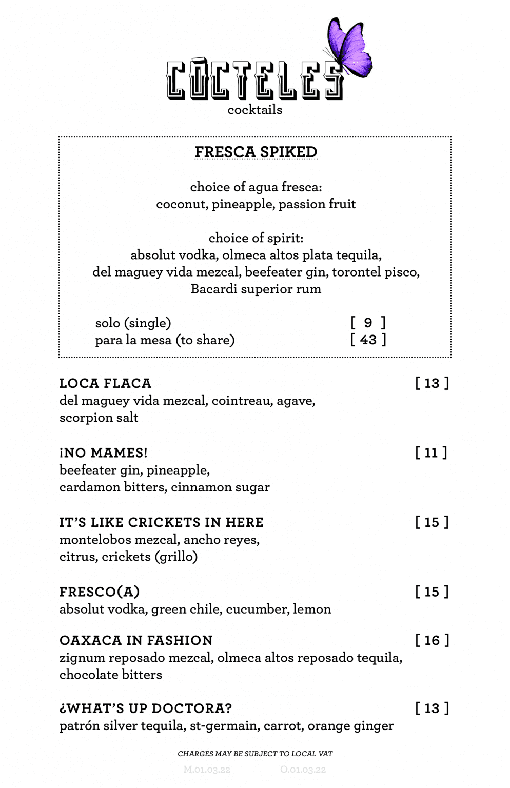 Virgin Voyages Menus Dining and Bars Magical Traveller