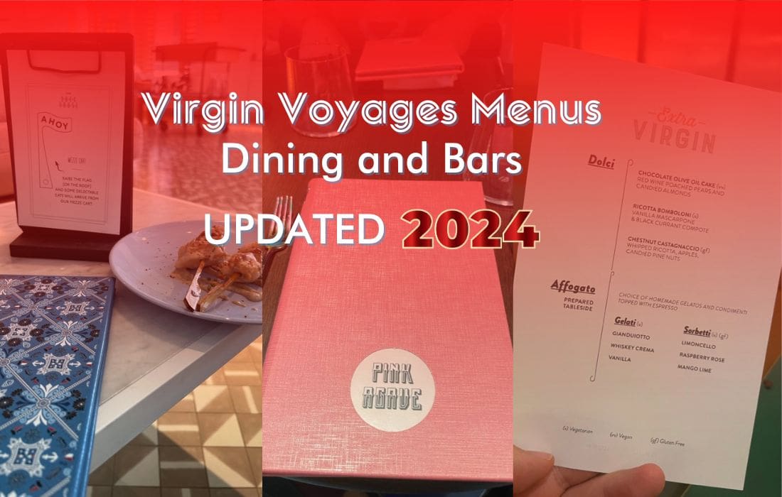 Virgin Voyages Menus UPDATED 2024