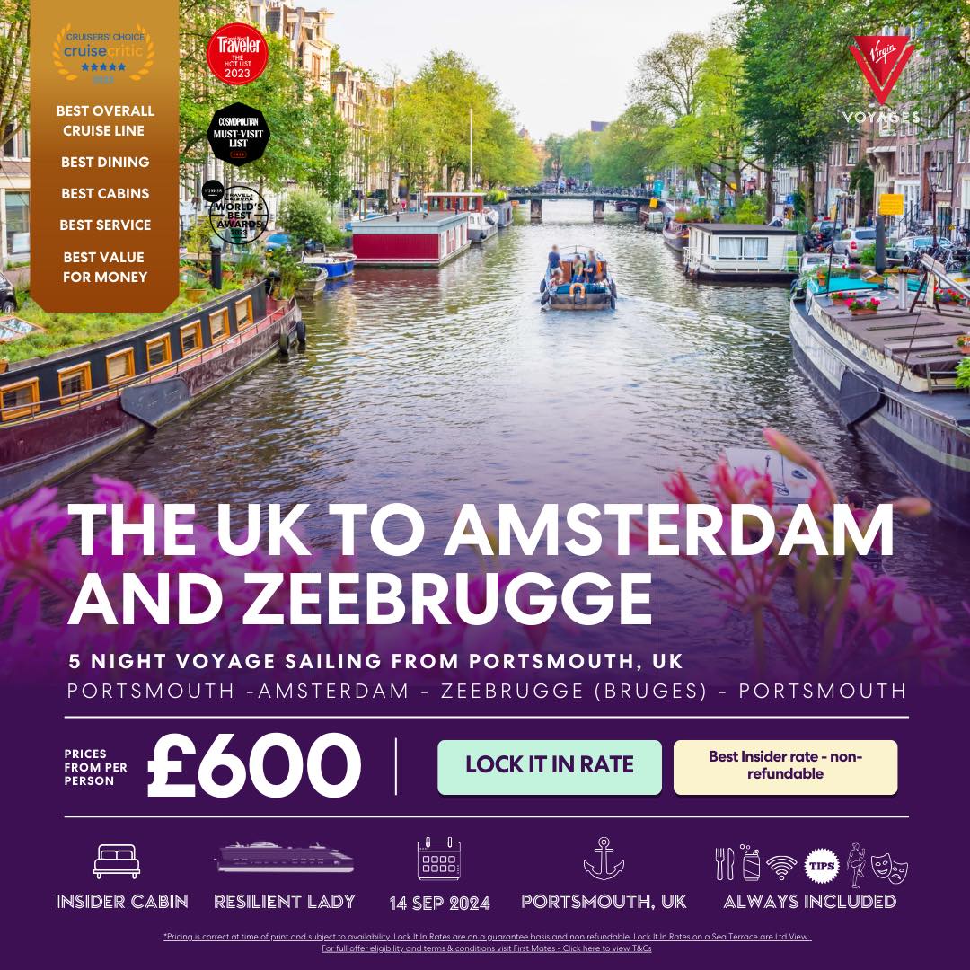 Discounted Cruises with Virgin Voyages Amsterdam