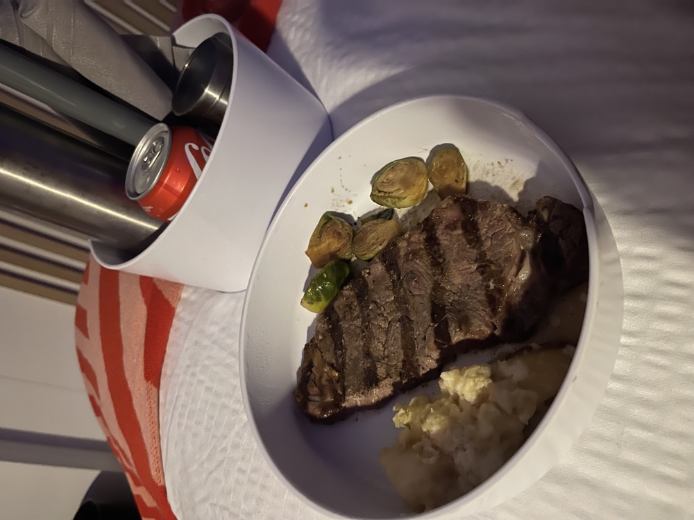 A ShipEats room service order on Virgin Voyages