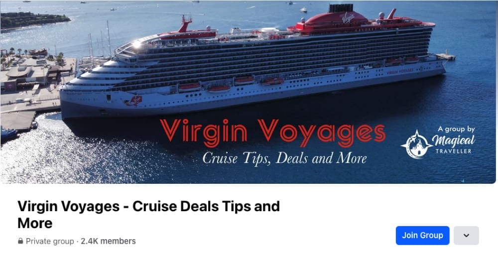 Virgin Voyages Facebook Group
