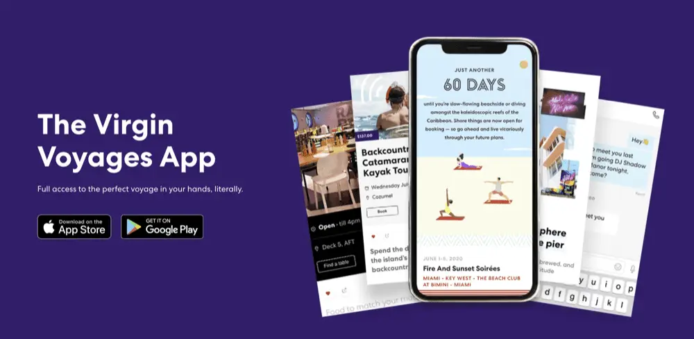 Virgin Voyages Sailor App - First things to do after booking Virgin Voyages