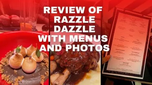 Review of Razzle Dazzle with Menus and Photos