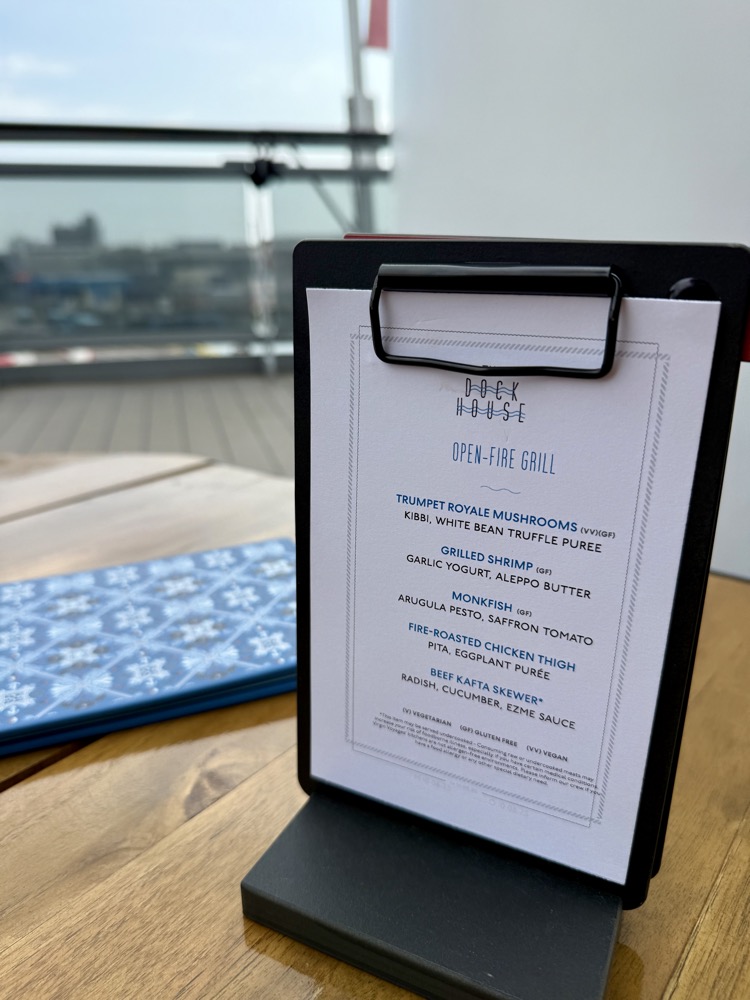 Brilliant Lady Dock House Menu