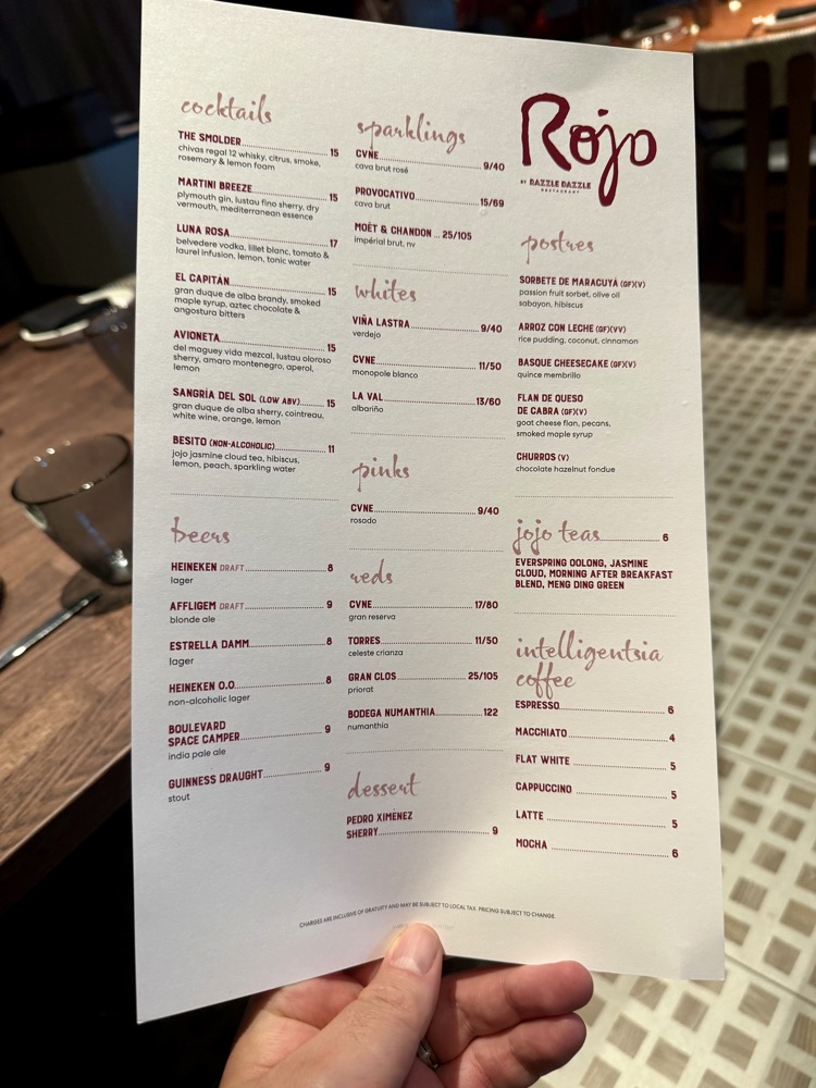 Brilliant Lady Rojo By Razzle Dazzle Menu