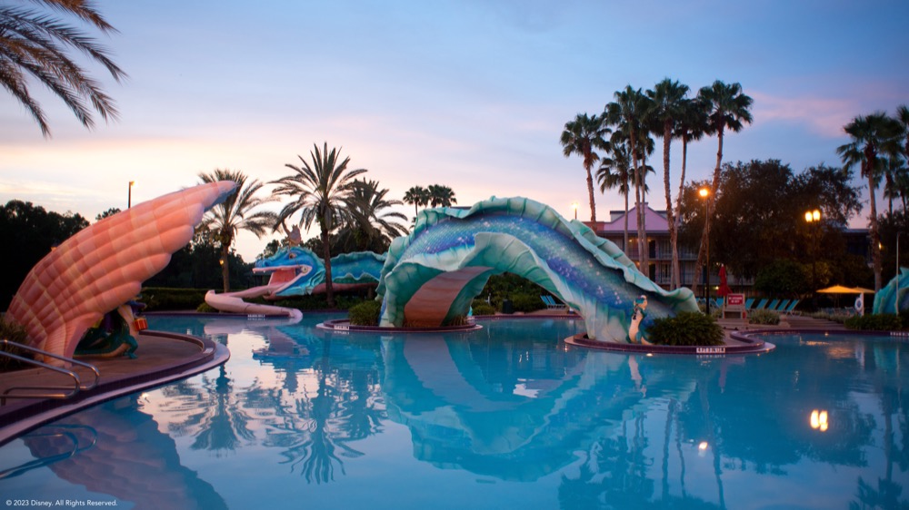 Doubloon Lagoon pool, Disney’s Port Orleans Resort—French Quarter
