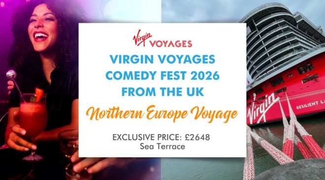 Virgin Voyages Comedy Fest 2026 from the UK
