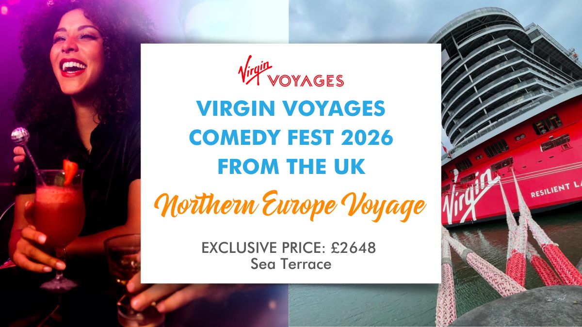Virgin Voyages Comedy Fest 2026 from the UK