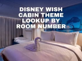 Disney Wish Cabin Theme Lookup by Room Number