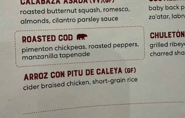 Virgin Voyages Alaska Menus