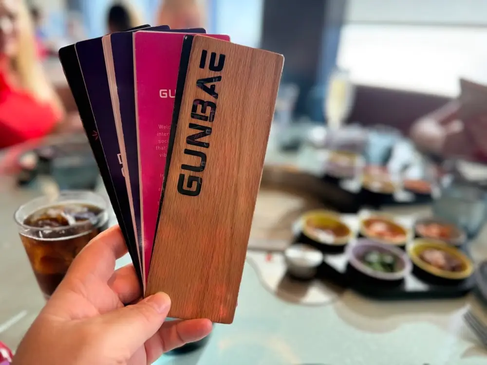 Virgin Voyages Brilliant Lady Gunbae Menu