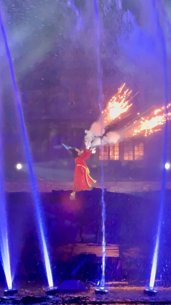 Mickey Mouse in Fantasmic! at Disneyland