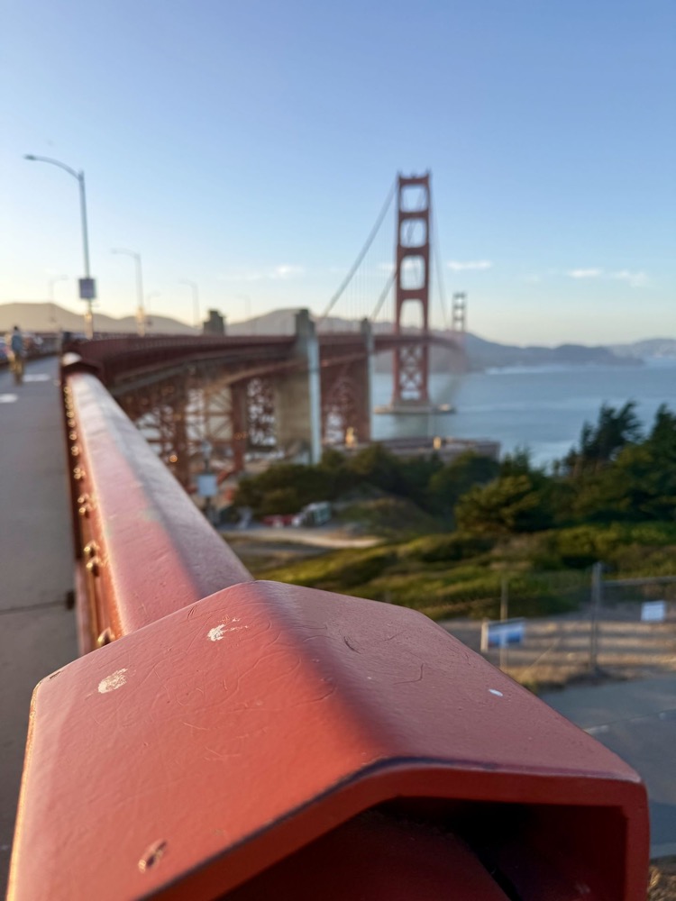 Golden Gate Bridge from the viewpoint on the San Francisco side