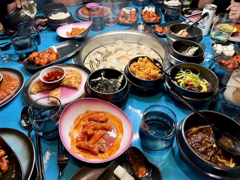 Korean barbecue dishes at Gunbae on Brilliant Lady