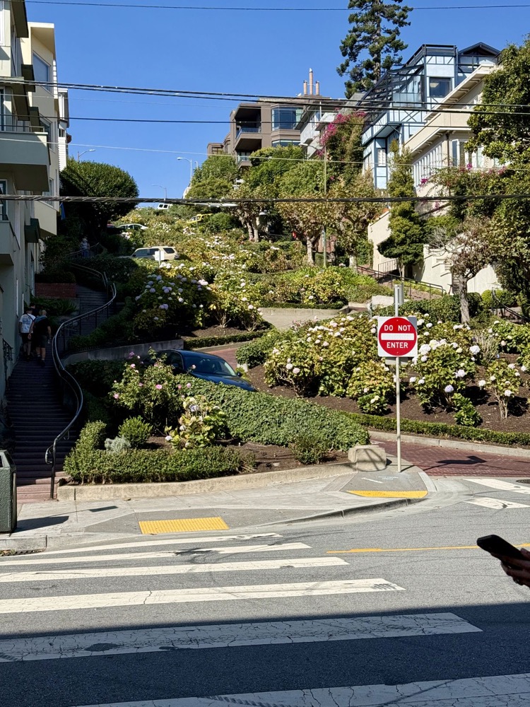 Winding Lombard Street in San Francisco