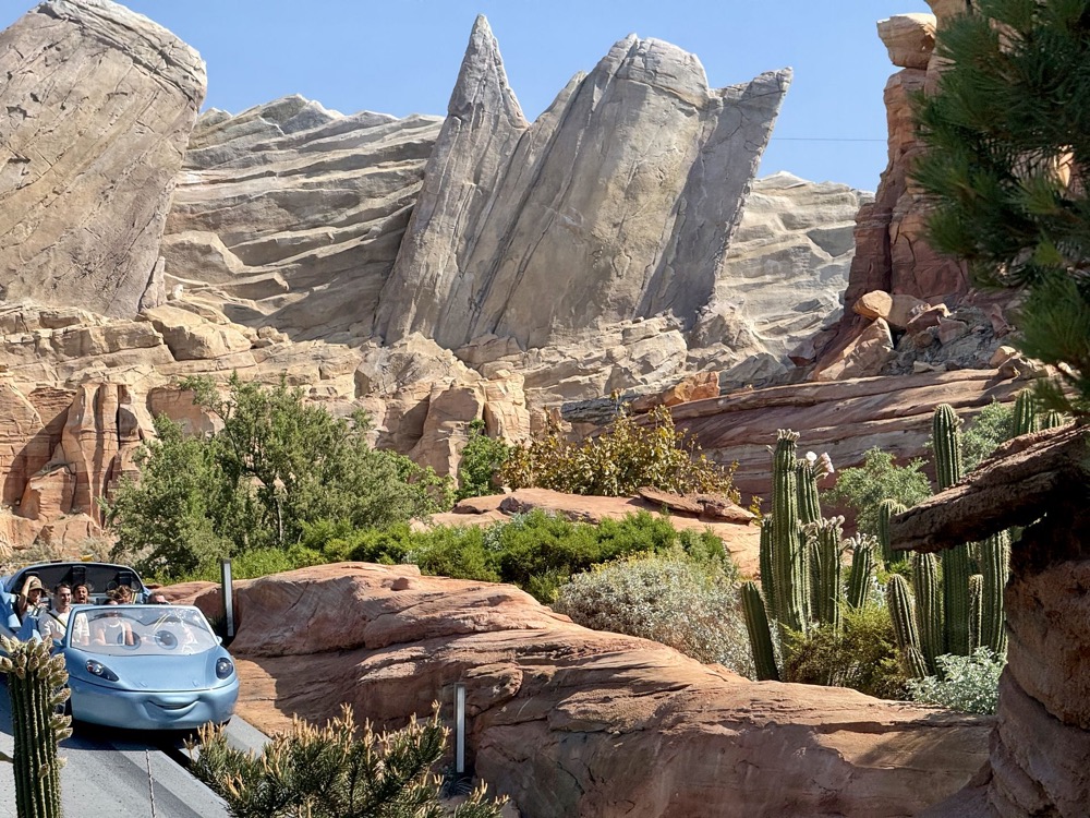 Radiator Springs Racers and Cadillac Range in Cars Land