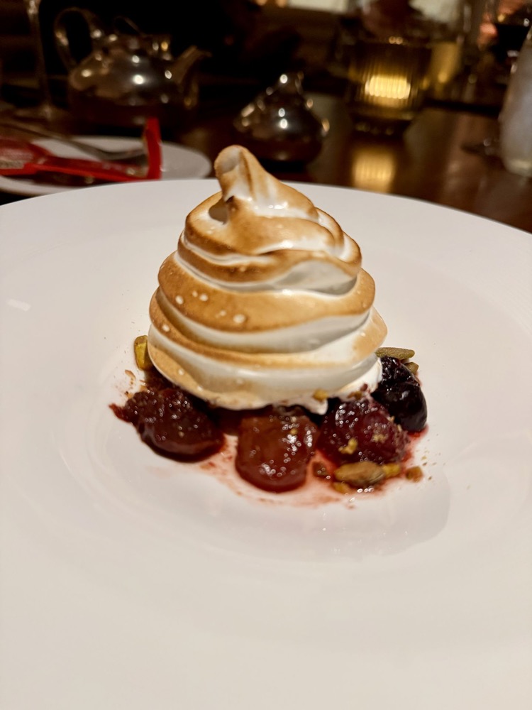 Toasted meringue dessert at The Wake on Brilliant Lady