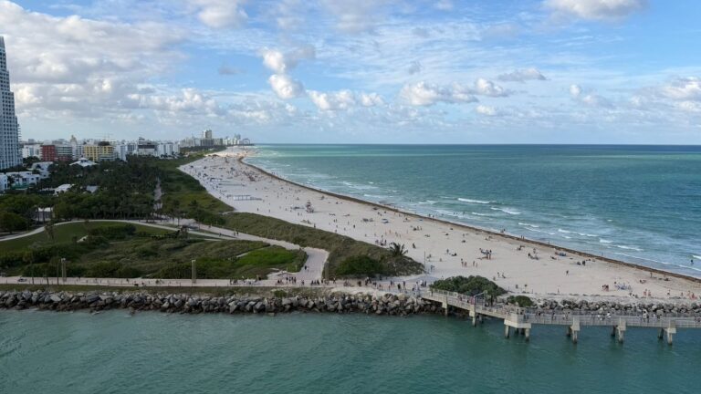 South Beach, Miami, seen from the ship