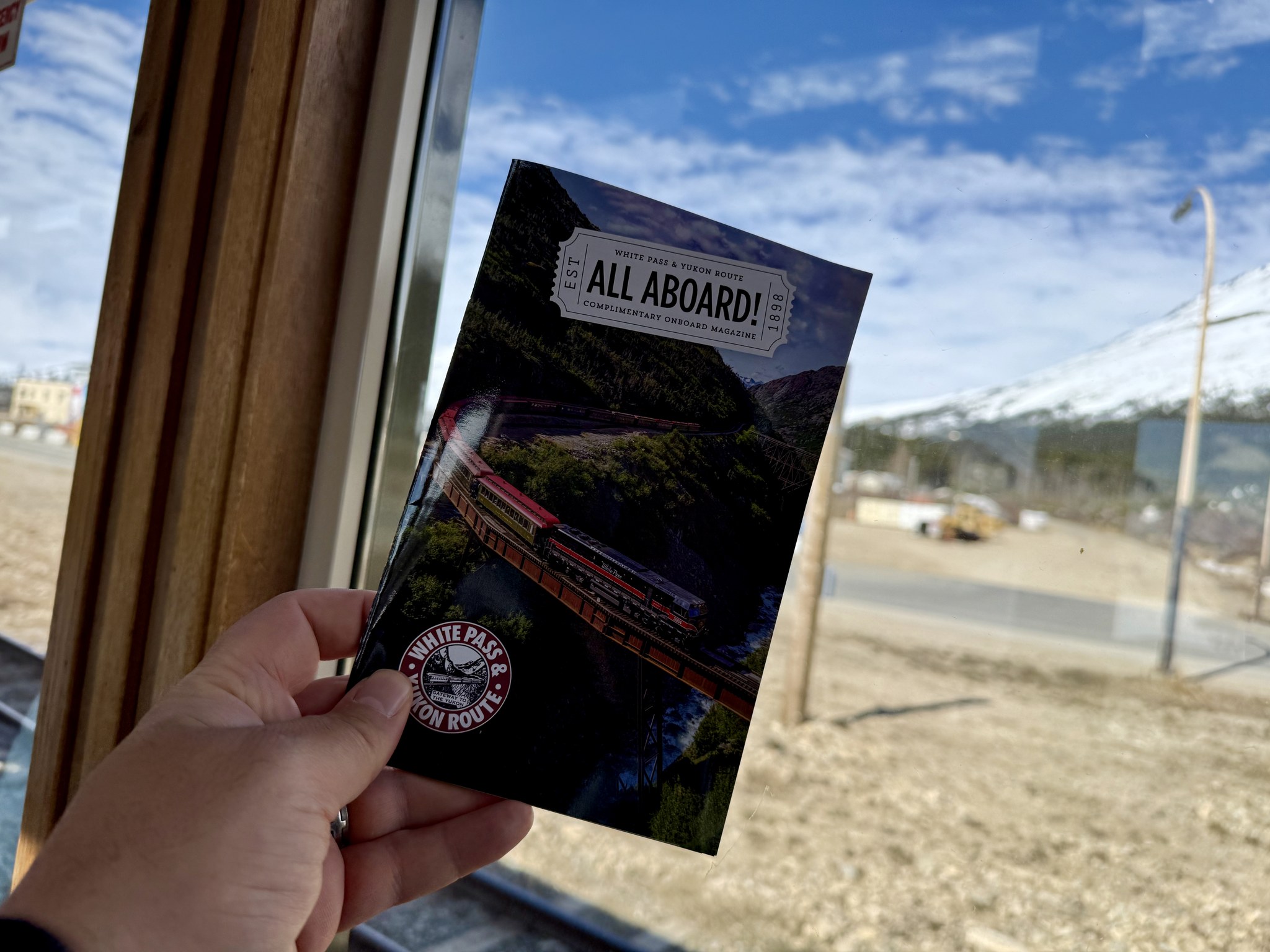 All Aboard ticket on the White Pass and Yukon Route railway, Skagway