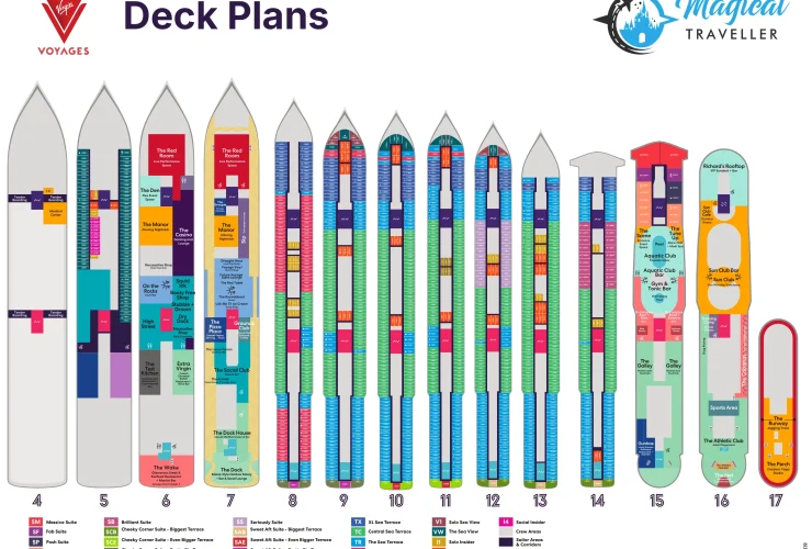 Resilient Lady deck plans, all decks