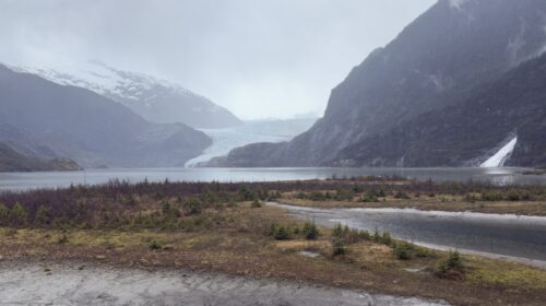 Mendenhall Glacier and lake near Juneau