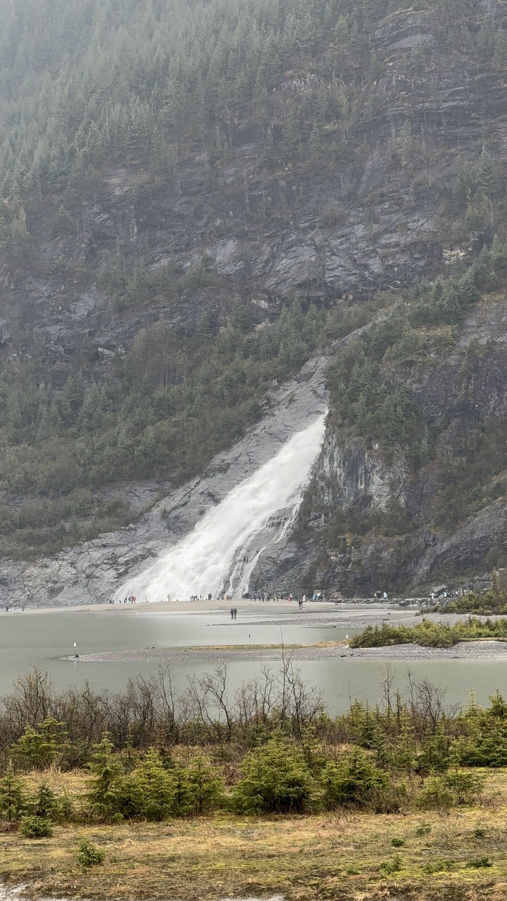 Nugget Falls beside Mendenhall Lake, Juneau