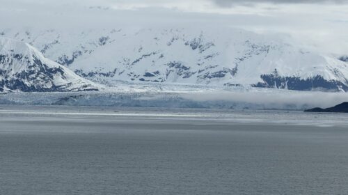 Hubbard Glacier seen from Brilliant Lady in Alaska