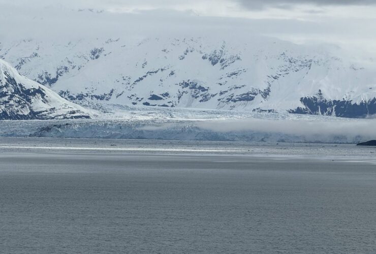 Hubbard Glacier seen from Brilliant Lady in Alaska