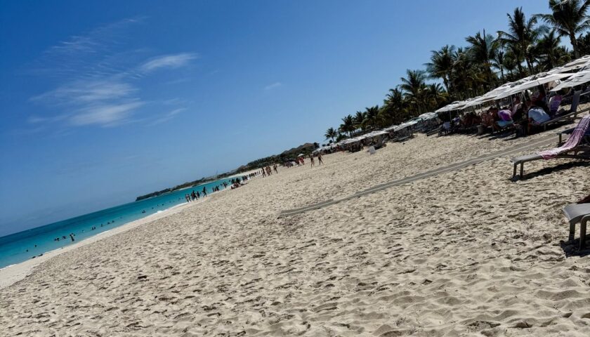 White sand beach at the Beach Club at Bimini