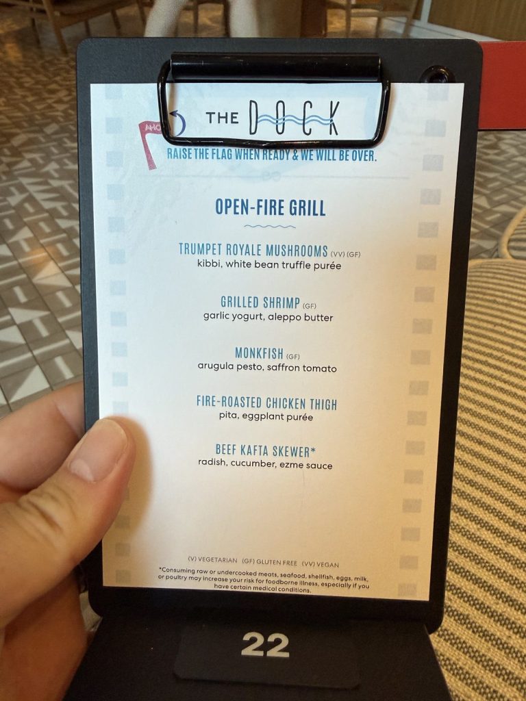 Brilliant Lady The Dock New Open Fire Grill Menu (September 2026)
