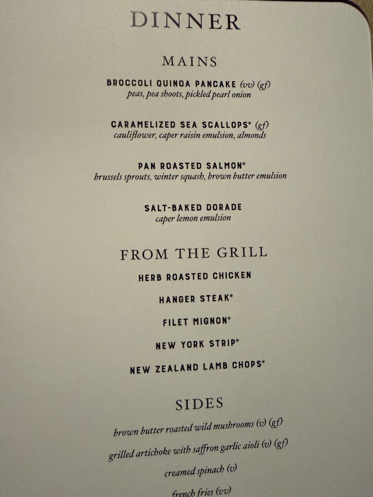 Brilliant Lady The Wake New Dinner Menu Mains (September 2026)