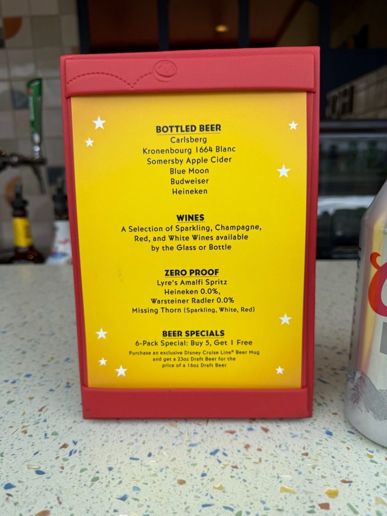 Disney Adventure Bounce And Hops Table Menu (March 2026)