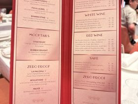 Disney Adventure Hollywood Spotlight Club Drinks Menu Table (March 2026)