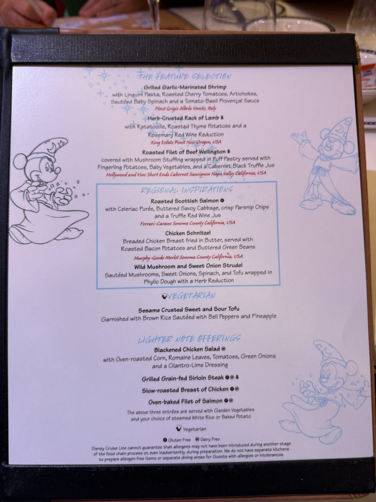 Disney Fantasy Animation Magic Dinner 2 (September 2025)