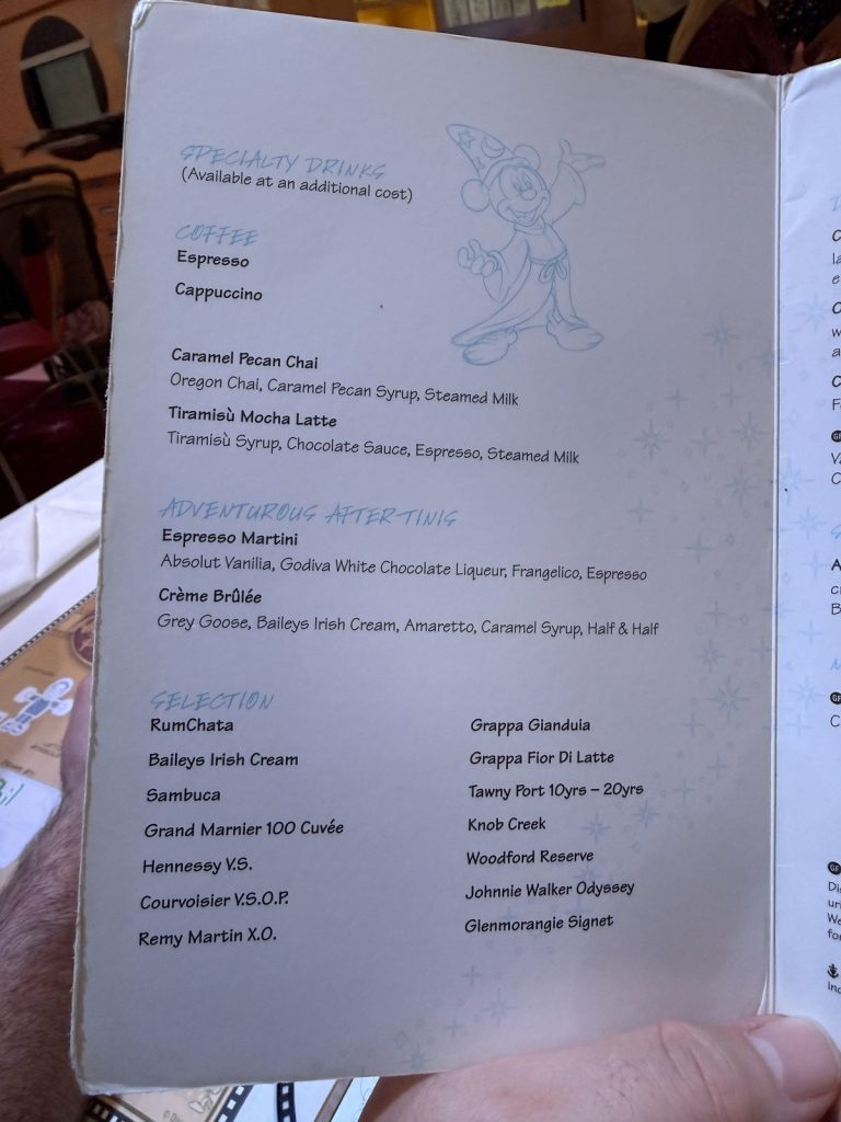Disney Fantasy Animation Magic Dinner 3 (September 2025)