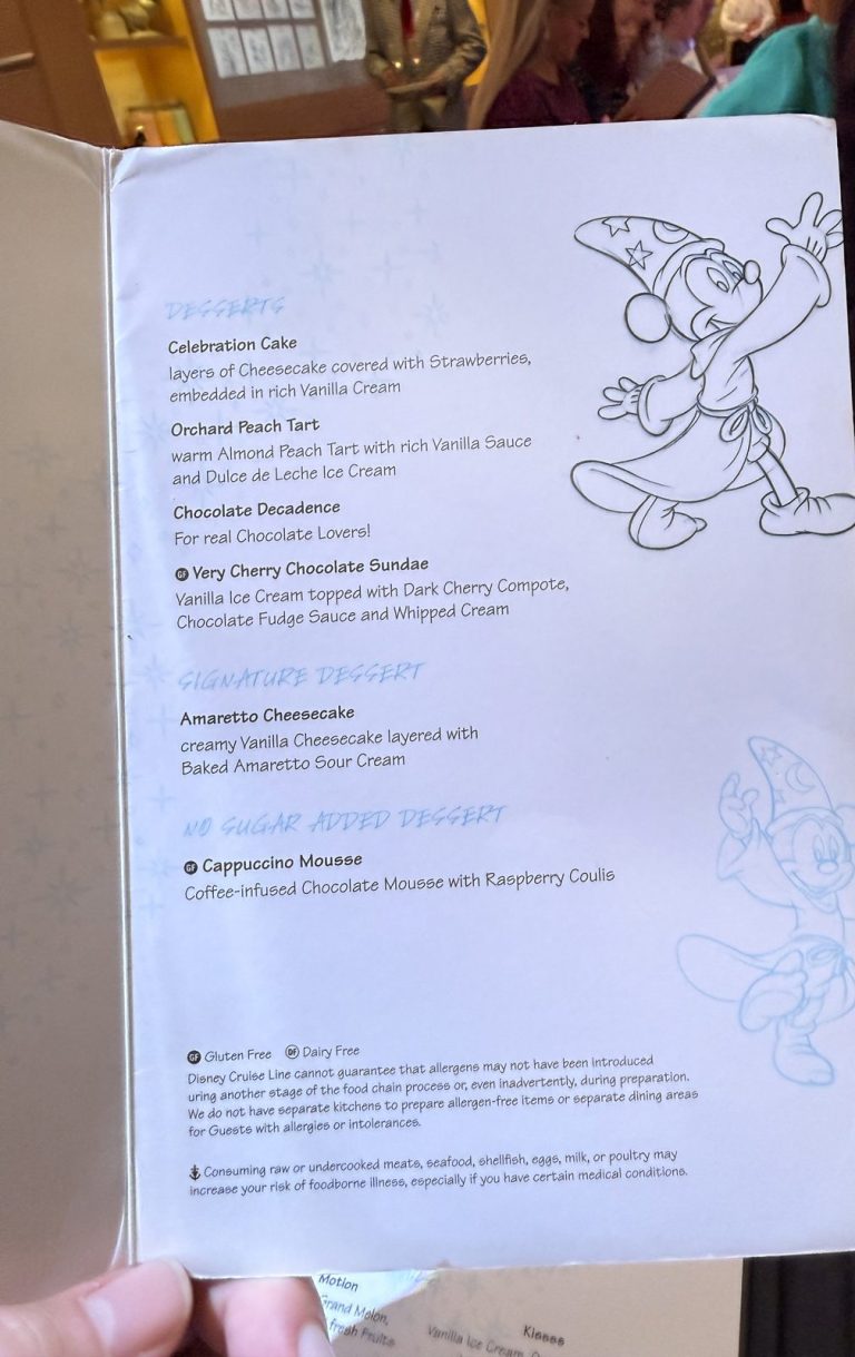 Disney Fantasy Animation Magic Dinner 4 (September 2025)