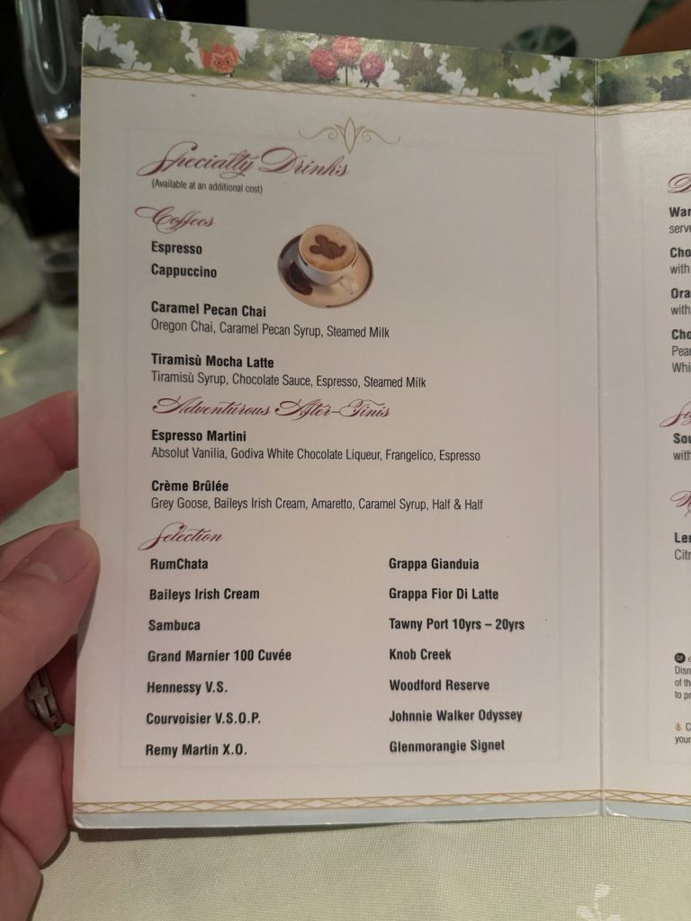Disney Fantasy Enchanted Garden Desserts 1 (September 2025)