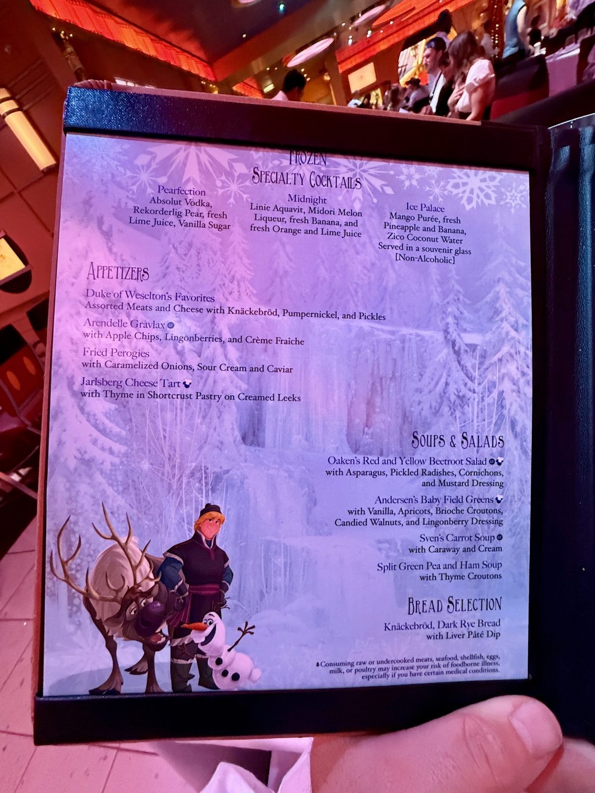 Disney Fantasy Frozen Dinner 1 (September 2025)
