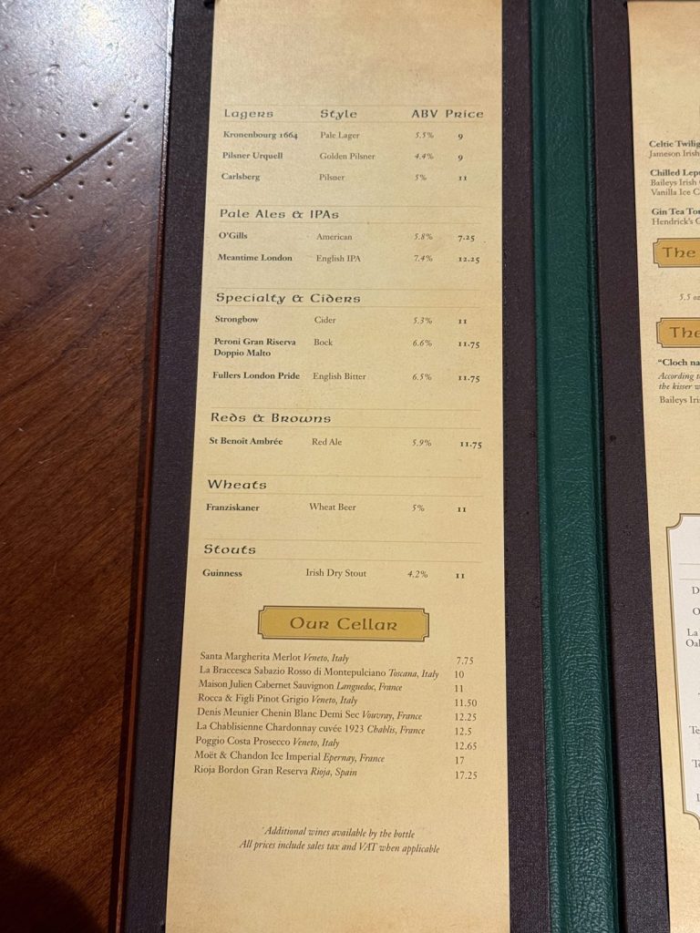 Disney Fantasy Ogills Pub 2 (September 2025)