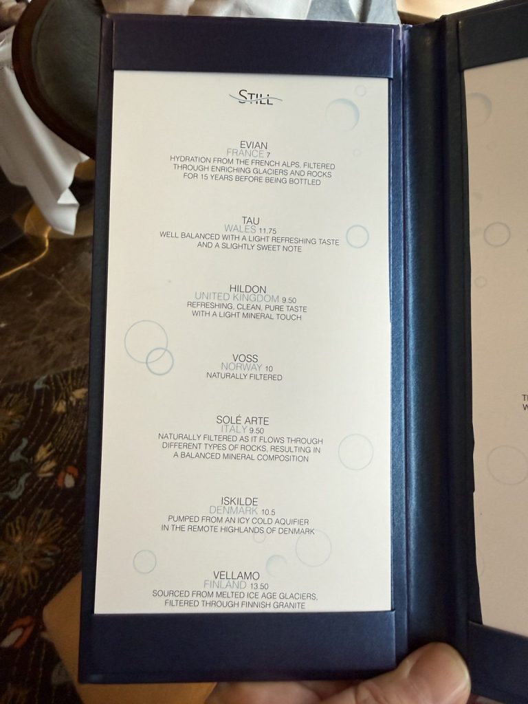Disney Fantasy Remy Water And Dinner Menus 2 (September 2025)