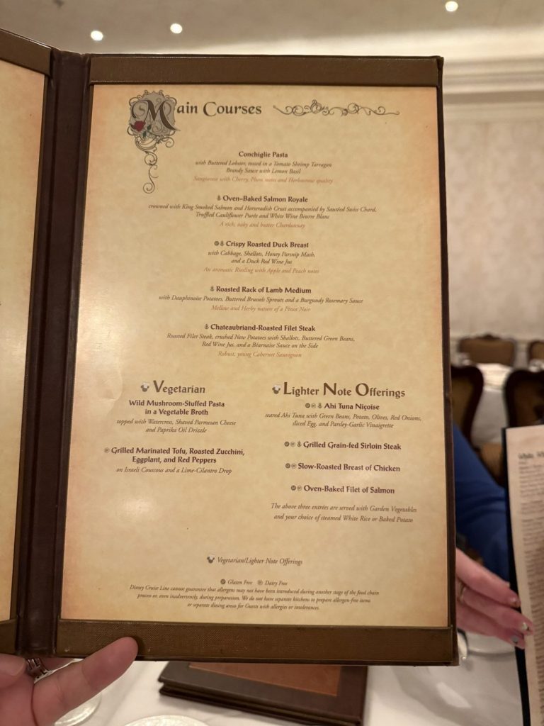 Disney Fantasy Royal Court Dinner 2 (September 2025)