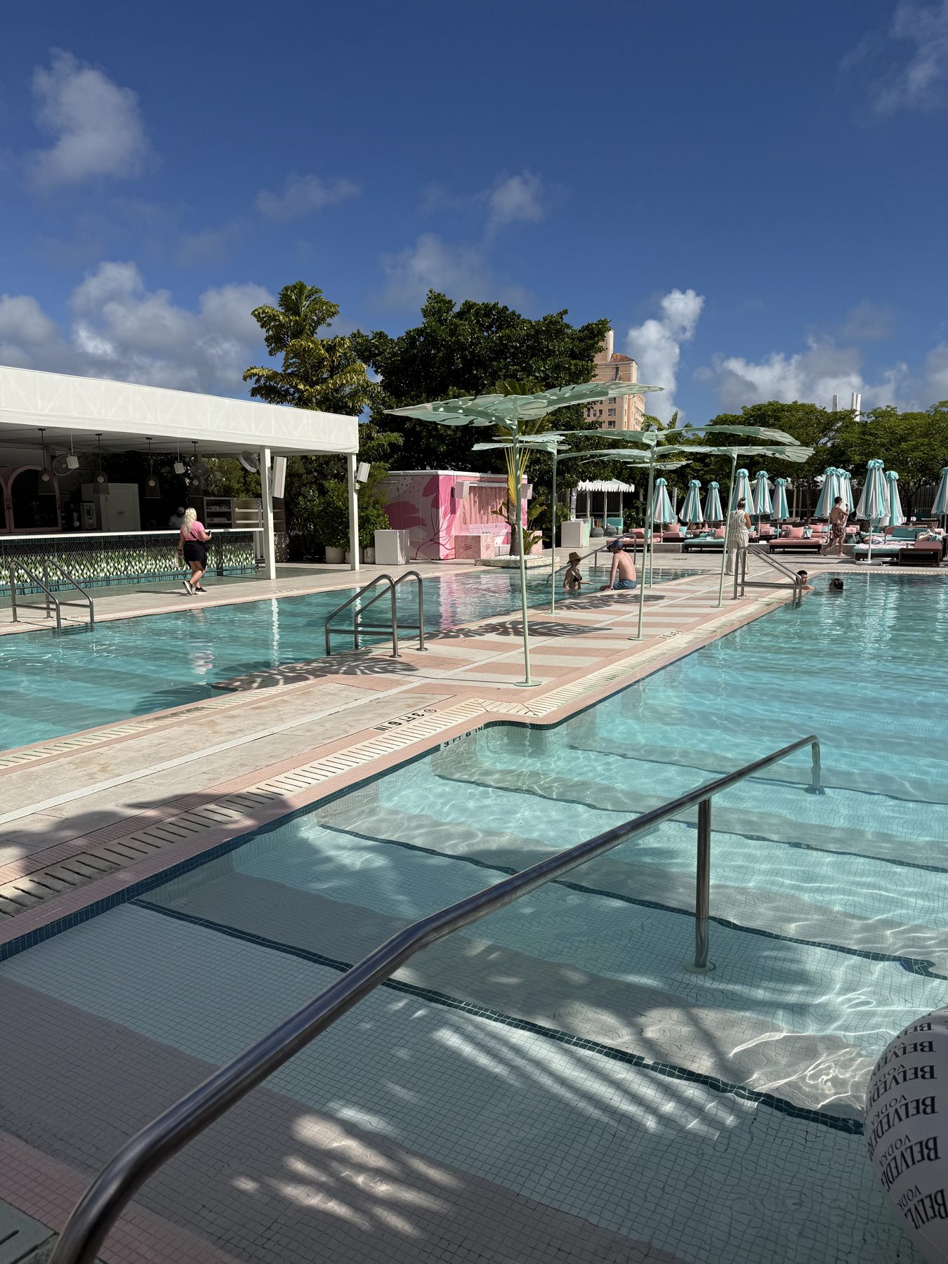 The pool deck at The Goodtime Hotel in South Beach