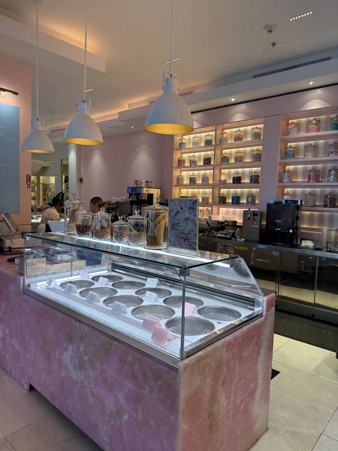 The gelato and espresso bar at Grand Beach Hotel, Miami Beach