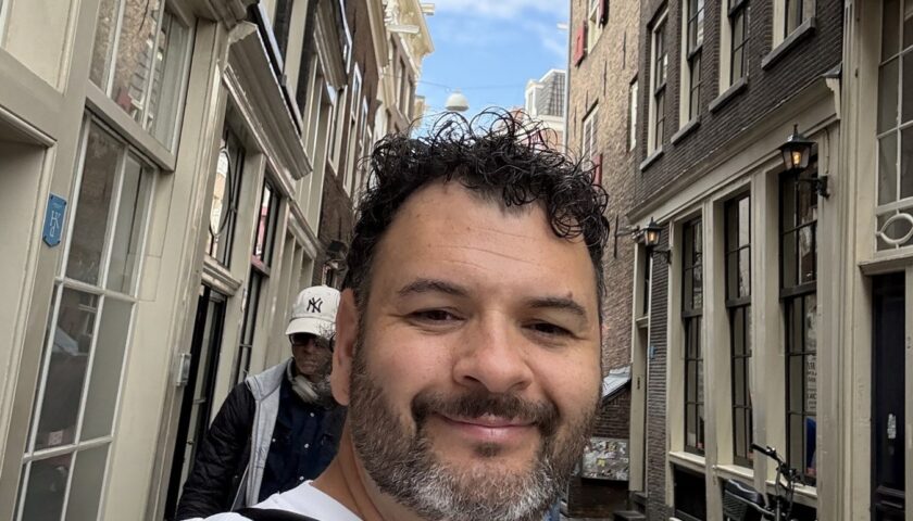 Kieran exploring Amsterdam on a port day from Valiant Lady