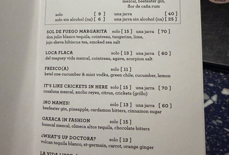 Resilient Lady Pink Agave Cocktails Menu (April 2026)