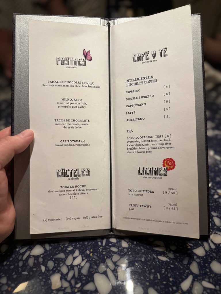 Resilient Lady Pink Agave Dessert Menu (April 2026)