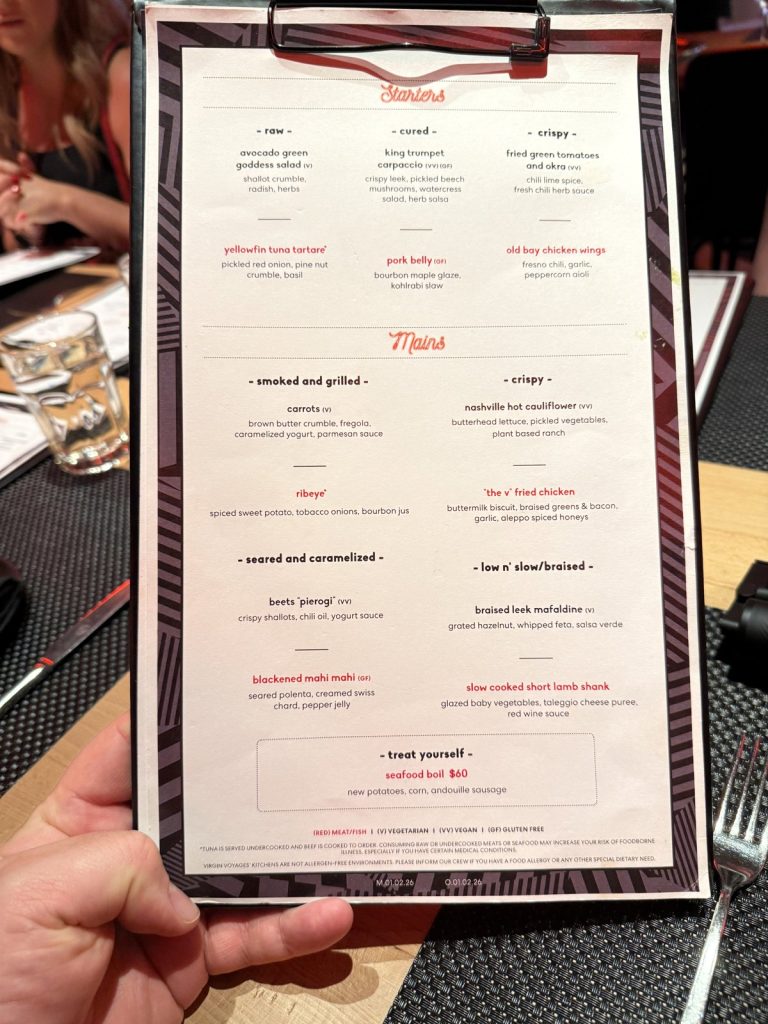 Resilient Lady Razzle Dazzle Dinner Menu (April 2026)