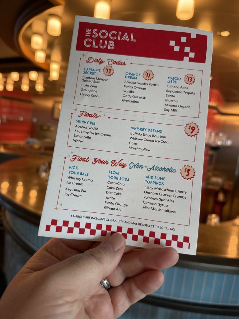 Resilient Lady The Social Club Menu (April 2026)